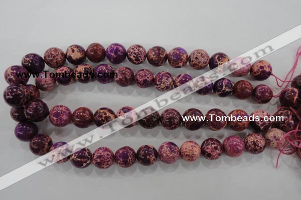 CDI835 15.5 inches 14mm round dyed imperial jasper beads wholesale