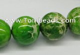 CDI84 16 inches 18mm round dyed imperial jasper beads wholesale