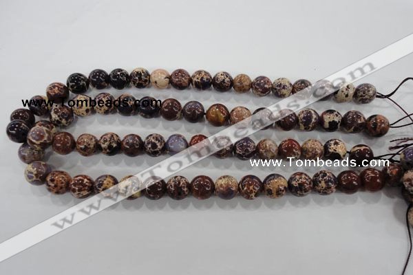 CDI844 15.5 inches 12mm round dyed imperial jasper beads wholesale