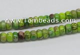 CDI86 16 inches 4*6mm rondelle dyed imperial jasper beads wholesale