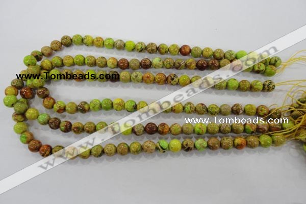 CDI861 15.5 inches 6mm round dyed imperial jasper beads wholesale