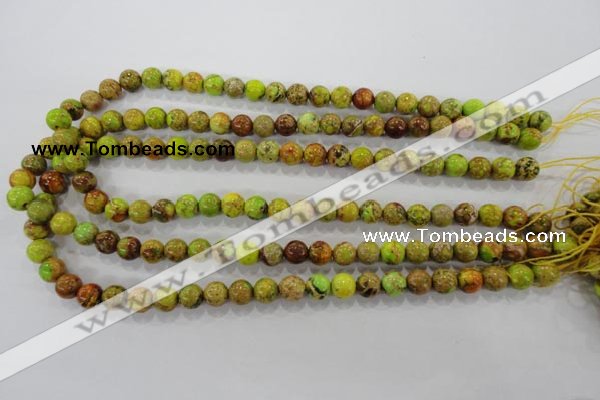 CDI862 15.5 inches 8mm round dyed imperial jasper beads wholesale