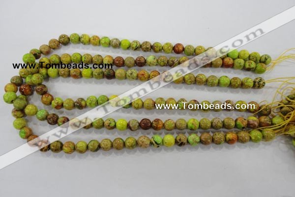 CDI865 15.5 inches 14mm round dyed imperial jasper beads wholesale