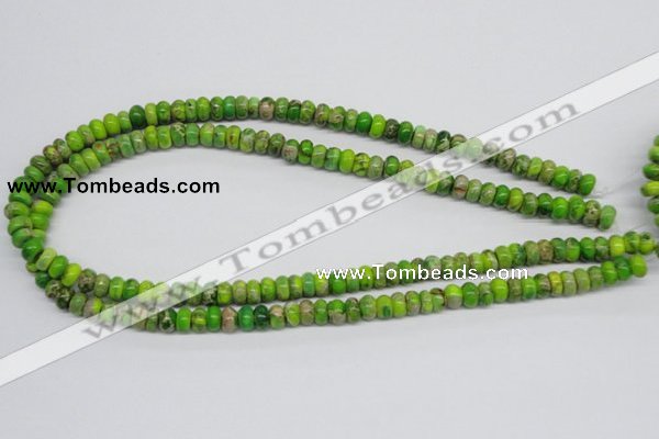 CDI87 16 inches 5*8mm rondelle dyed imperial jasper beads wholesale