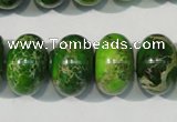 CDI928 15.5 inches 12*18mm rondelle dyed imperial jasper beads