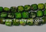 CDI944 15.5 inches 8*8mm square dyed imperial jasper beads