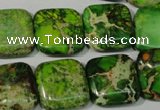 CDI946 15.5 inches 18*18mm square dyed imperial jasper beads