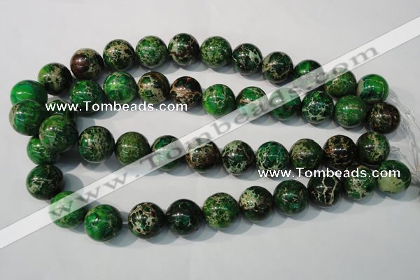 CDI958 15.5 inches 18mm round dyed imperial jasper beads