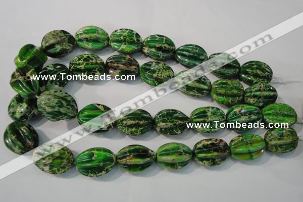 CDI966 15.5 inches 18*25mm star fruit shaped dyed imperial jasper beads