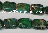 CDI974 15.5 inches 12*16mm rectangle dyed imperial jasper beads