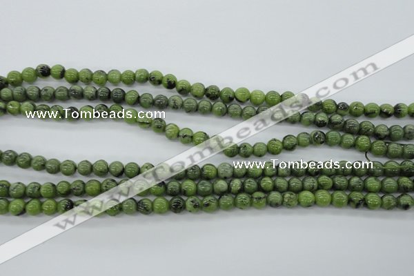 CDJ139 15.5 inches 6mm round Canadian jade beads wholesale