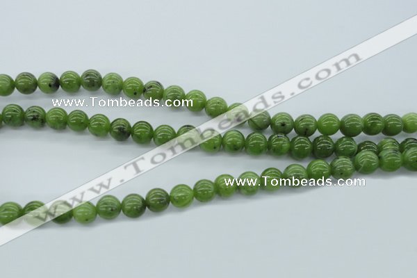 CDJ141 15.5 inches 8mm round Canadian jade beads wholesale