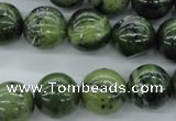 CDJ142 15.5 inches 14mm round Canadian jade beads wholesale