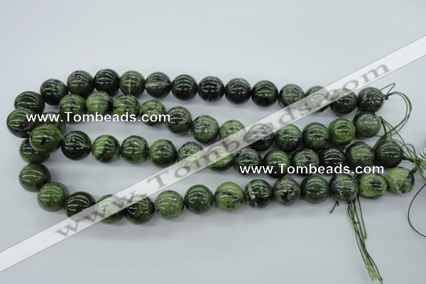 CDJ142 15.5 inches 14mm round Canadian jade beads wholesale