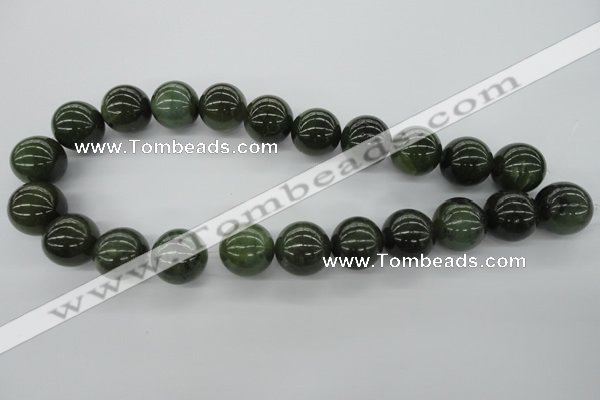 CDJ143 15.5 inches 18mm round Canadian jade beads wholesale