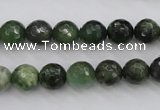 CDJ263 15.5 inches 10mm faceted round Canadian jade beads wholesale