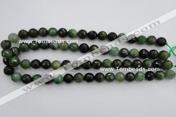 CDJ264 15.5 inches 12mm faceted round Canadian jade beads wholesale