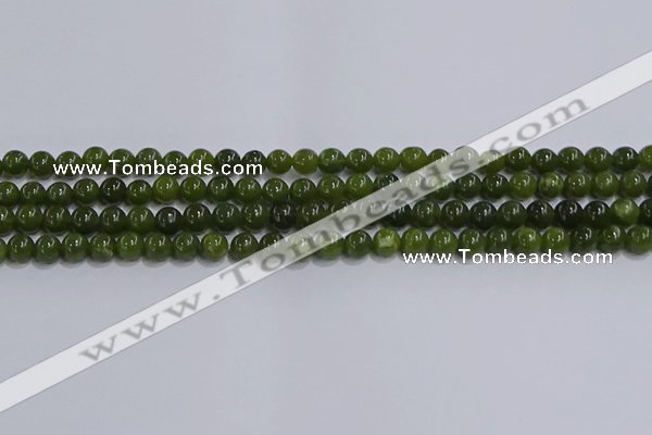 CDJ271 15.5 inches 6mm round Canadian jade beads wholesale