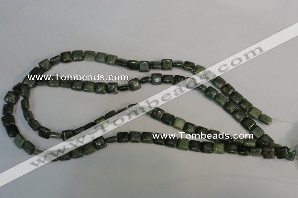 CDJ29 15.5 inches 8*8mm square Canadian jade beads wholesale