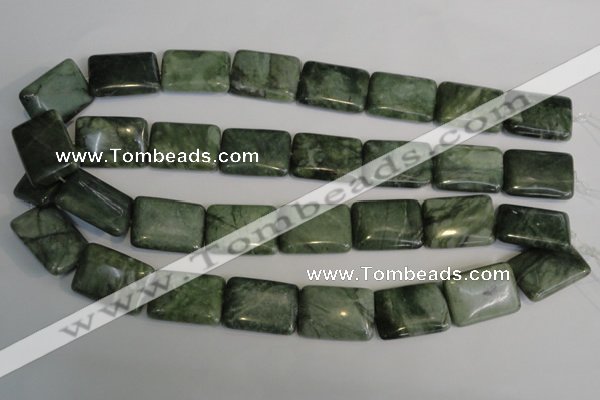 CDJ33 15.5 inches 18*25mm rectangle Canadian jade beads wholesale