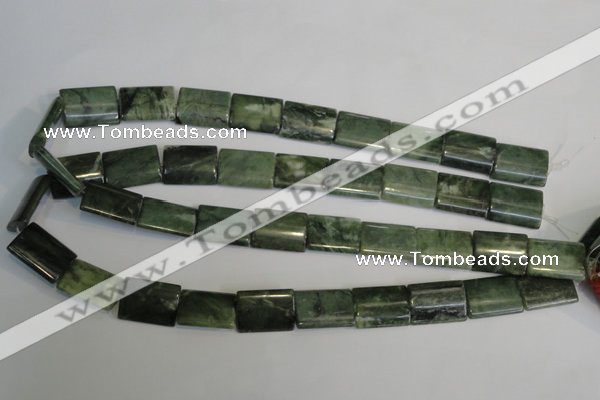 CDJ35 15.5 inches 15*20mm flat tube Canadian jade beads wholesale