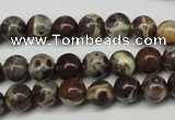 CDM02 15.5 inches 6mm round African dalmatian jasper beads