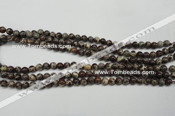 CDM02 15.5 inches 6mm round African dalmatian jasper beads