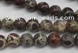 CDM03 15.5 inches 8mm round African dalmatian jasper beads