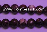 CDM51 15 inches 6mm round strawberry dalmatian jasper beads