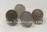 CDN1003 20mm round grey agate decorations wholesale