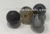 CDN1004 20mm round grey agate decorations wholesale