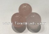 CDN1030 30mm round rose quartz decorations wholesale