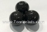 CDN1059 30mm round snowflake obsidian decorations wholesale