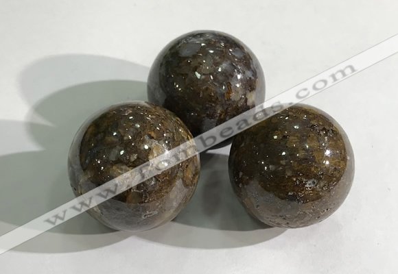 CDN1067 30mm round opal decorations wholesale