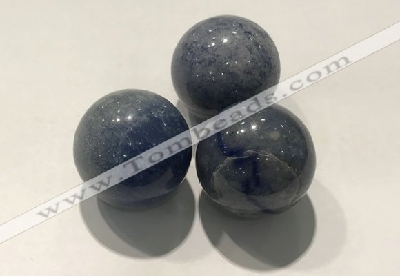 CDN1071 30mm round blue aventurine decorations wholesale