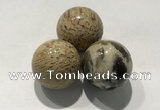 CDN1076 30mm round feldspar decorations wholesale