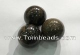 CDN1083 30mm round bronzite decorations wholesale