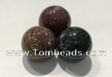 CDN1091 30mm round Indian agate decorations wholesale