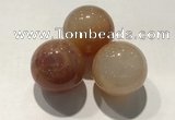 CDN1097 30mm round fire agate decorations wholesale