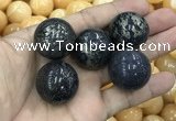 CDN11 25mm round pyrite gemstone decorations wholesale