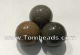 CDN1125 30mm round jasper decorations wholesale