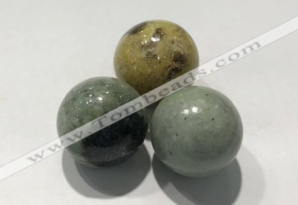 CDN1156 30mm round jasper decorations wholesale