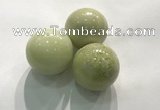 CDN1158 30mm round lemon jade decorations wholesale