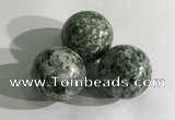 CDN1159 30mm round Qinghai jade decorations wholesale