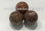 CDN1163 30mm round jasper decorations wholesale