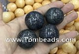 CDN12 30mm round pyrite gemstone decorations wholesale