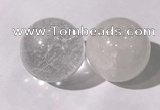 CDN1200 40mm round white crystal decorations wholesale