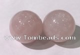 CDN1202 40mm round rose quartz decorations wholesale