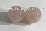 CDN1203 40mm round rose quartz decorations wholesale