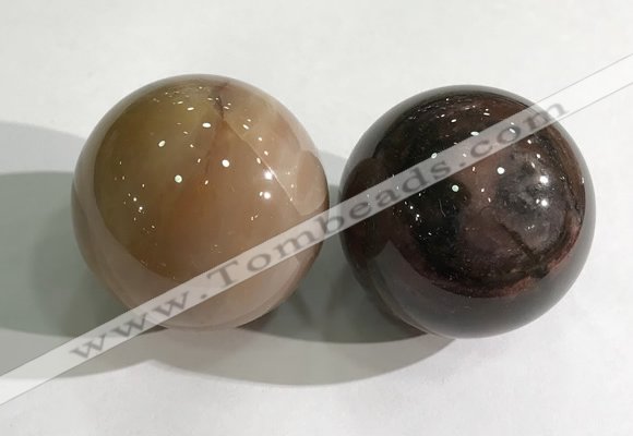 CDN1209 40mm round agate decorations wholesale